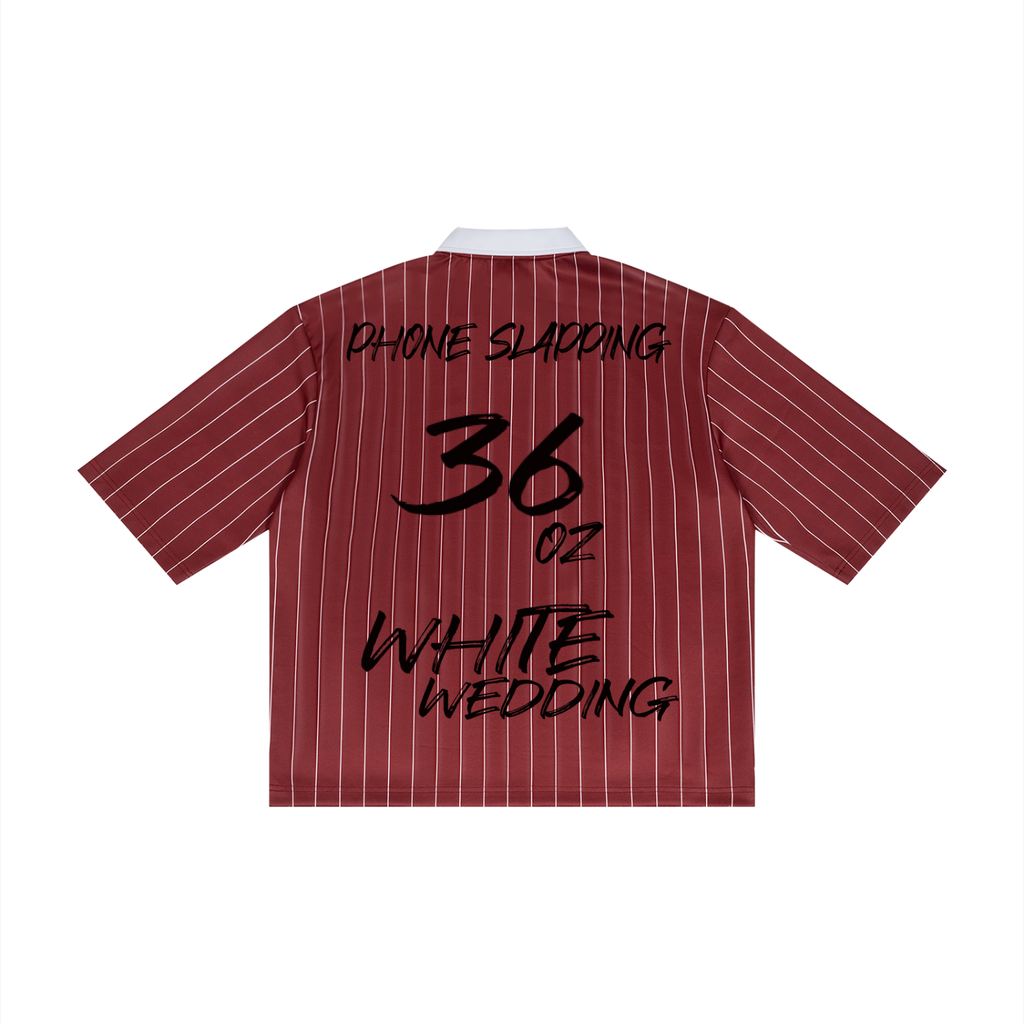 Unisex Pinstripe Collared Soccer Jersey