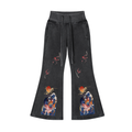 Vintage Washed Flared Fleece Pants
