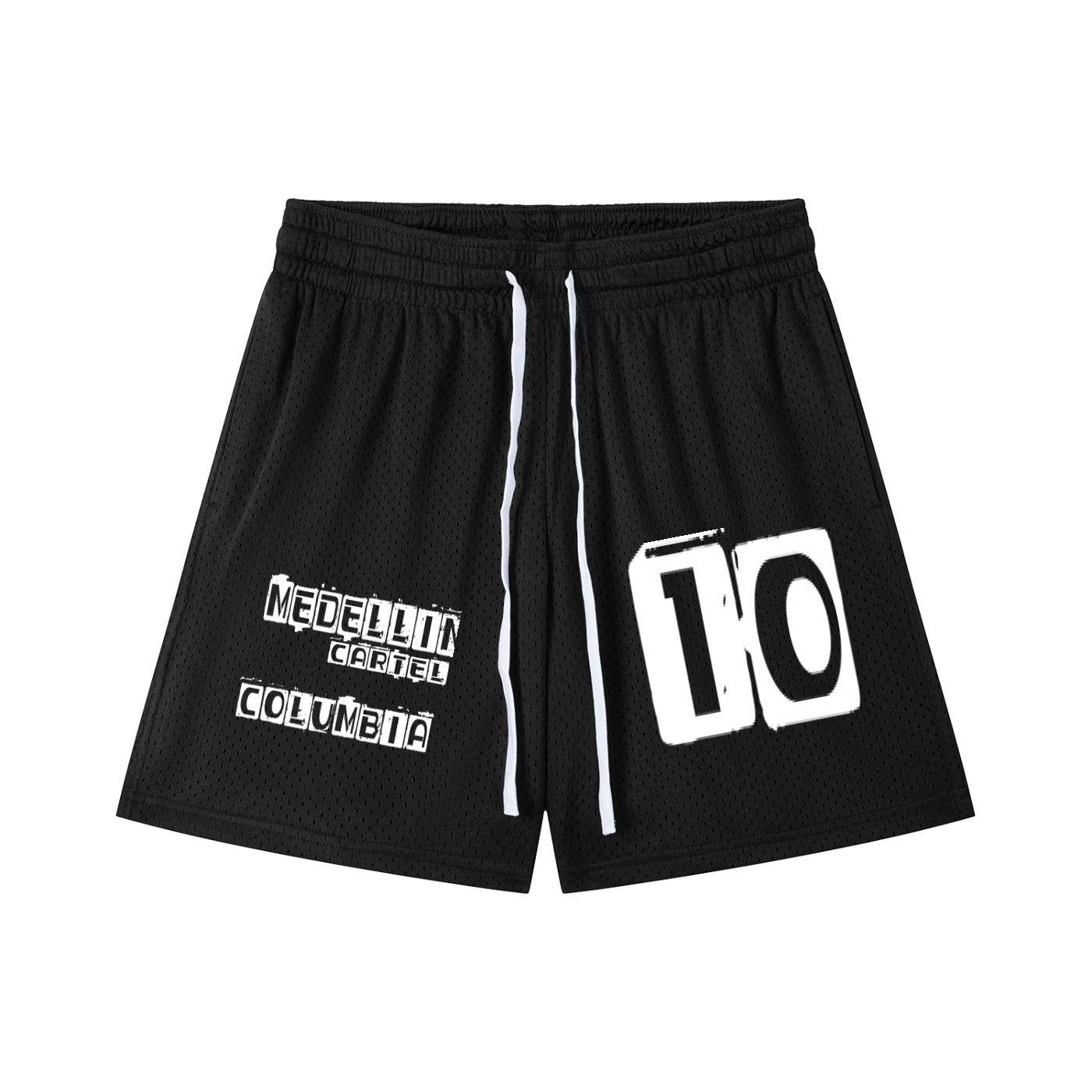 Mesh Drawstring Shorts