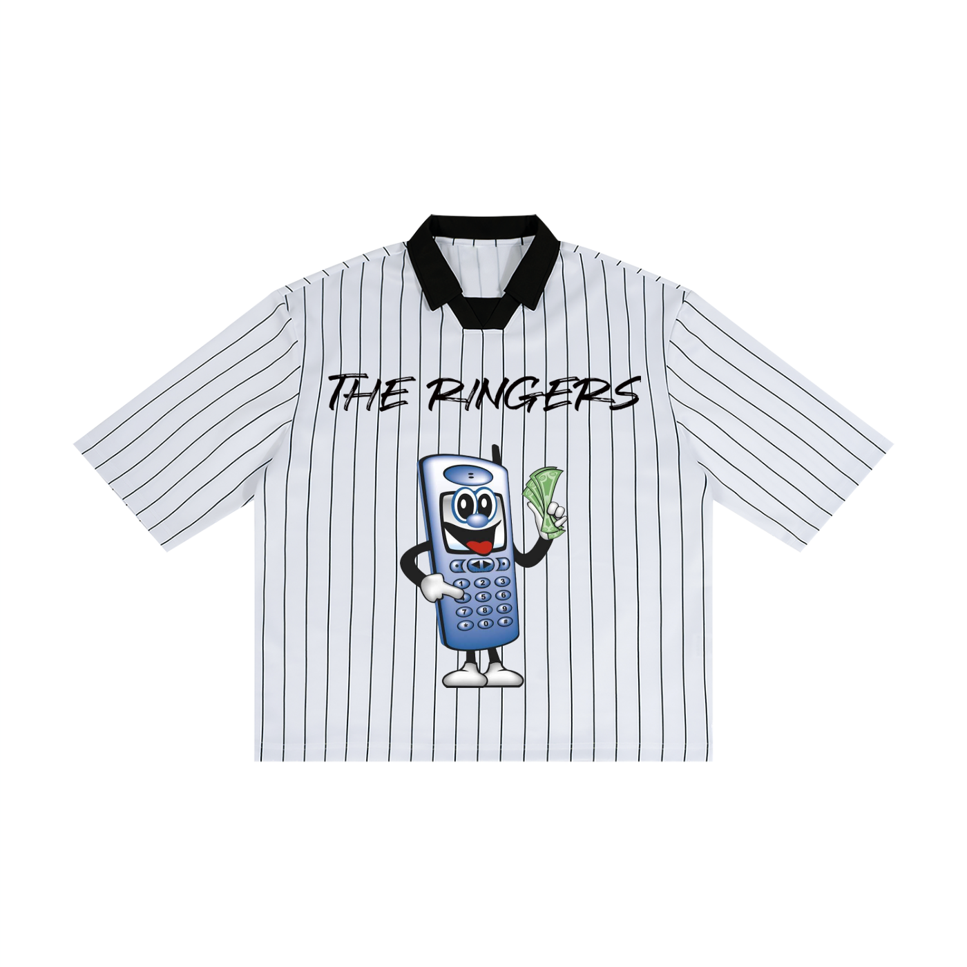 Unisex Pinstripe Collared Soccer Jersey