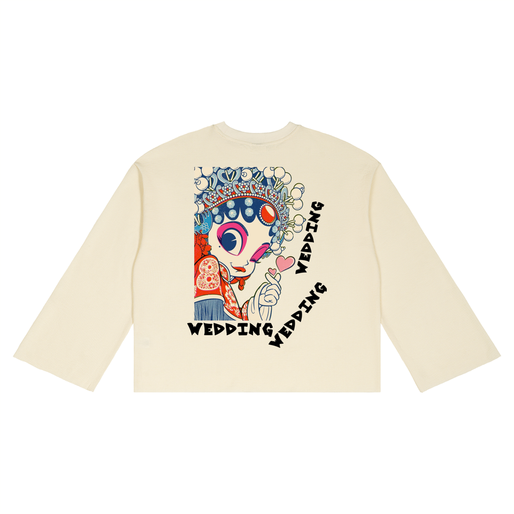 Unisex Waffle Raw Edge T-Shirt