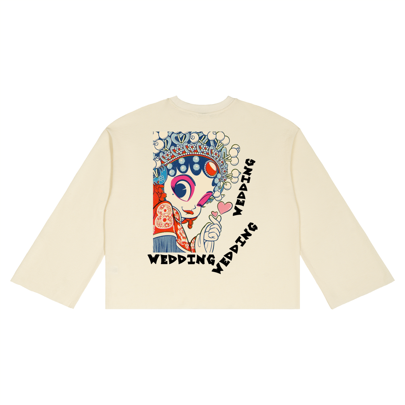 Unisex Waffle Raw Edge T-Shirt